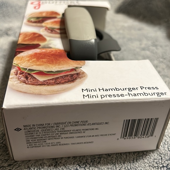 NWT⭐️GOURMET BY Starfrit💫Mini Hamburger Press 3PC Set - Picture 4 of 8